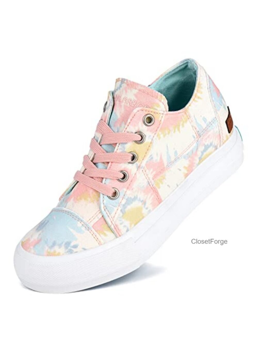 Womens Platform Wedge Sneakers Canvas Hidden Heel Zip Up Casual Shoes